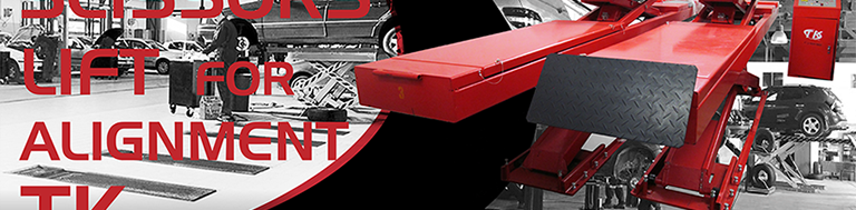 scissor lift for alignment, elevador de tijera para servitecas, camion y tractomula, carretera, 